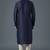 Navy embroidered dupion silk kurta set