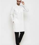 White cotton kurta set