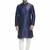 Navy embroidered dupion silk kurta set