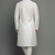 White embroidered dupion silk kurta set