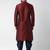 Maroon embroidered dupion silk kurta set
