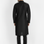 Black embroidered dupion silk kurta set