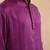 Purple embroidered silk kurta