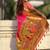 Hot Pink Paithani Silk Blend Saree