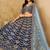 Navy Blue Embroidered Sequins Work Art Silk Lehenga Choli Party Wear Style