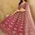 Rani-Pink Embroidered Sequins Work Art Silk Lehenga Choli
