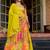 Yellow Embroidered Sequins Work Taby Silk  Lehenga Choli with Dupatta