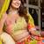 Yellow Embroidered Sequins Work Taby Silk  Lehenga Choli with Dupatta