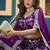 Lavender Embroidered Sequins Work Dolla Silk Jaccaurd Lehenga Choli