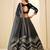 Black Embroidered Sequins Work Ice Velvet Lehenga Choli For Women