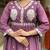 onion pink elegant embroidered pv chanderi pleated kurti set with dupatta