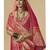 rani pink bridal silk blend saree wih jharkans with blouse fabric