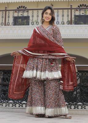 Multi colour sharara set 1