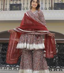 Multi colour sharara set