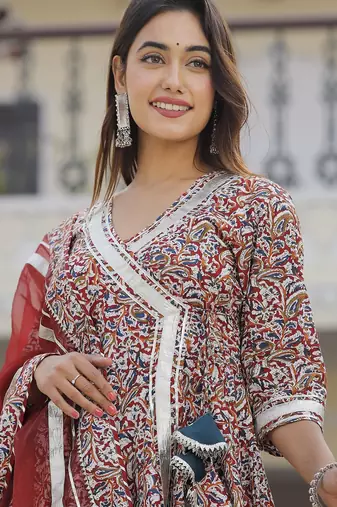 Multi colour sharara set