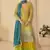 Yellow georgette embroidered zarkan work palazzo suit