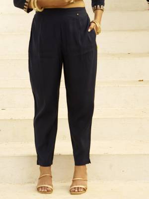 Blue women kurta pant dupatta set 4