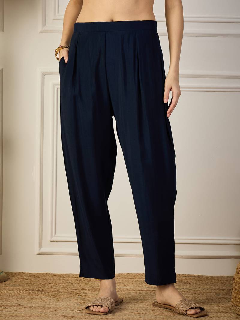 Blue women kurta pant dupatta set