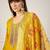 Yellow women kurta pant dupatta set