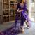 Purple women kurta pant dupatta set