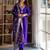 Purple women kurta pant dupatta set
