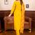 Yellow women kurta pant dupatta set