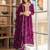 Purple women kurta pant dupatta set