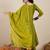 Green women kurta pant dupatta set