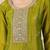 Green women kurta pant dupatta set