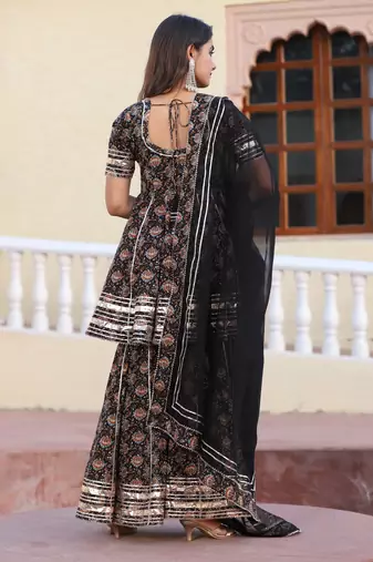 Masakali cotton sharara set