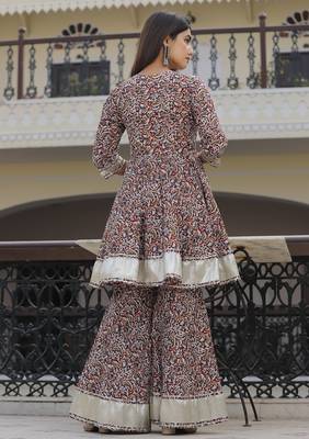 Multi colour sharara set 3