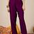Purple women kurta pant dupatta set