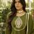 Green women kurta pant dupatta set