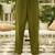 Green women kurta pant dupatta set