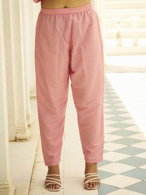 Pink women kurta pant dupatta set 4