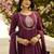 Purple women kurta pant dupatta set
