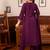 Purple women kurta pant dupatta set