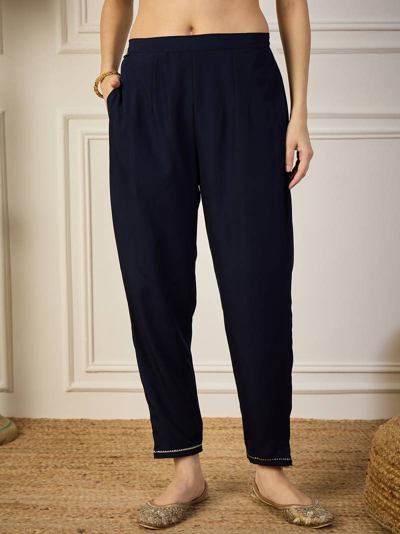 Blue women kurta pant dupatta set