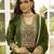 Green women kurta pant dupatta set
