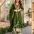 Green women kurta pant dupatta set