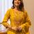 Yellow women kurta pant dupatta set