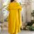 Yellow women kurta pant dupatta set