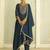 Blue women kurta pant dupatta set