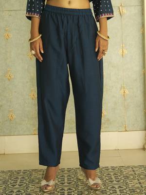 Blue women kurta pant dupatta set 4