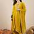 Yellow women kurta pant dupatta set