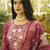 Maroon women kurta pant dupatta set