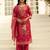 Pink women kurta pant dupatta set