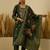 Green women kurta pant dupatta set