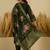 Green women kurta pant dupatta set
