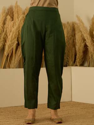 Green women kurta pant dupatta set 4
